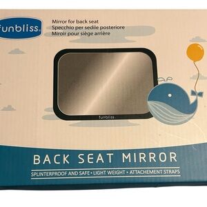 Bliss Back Seat Mirror - Silver and Blue